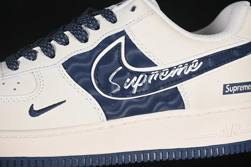 All categories Nk Air Force 1 Air Force series Nk Air Force 1 Low Air Force low top Nike Air Force 1'07 Low Supreme co-branded corrugated beige Air Force 1 low top casual sneakers XY2025-001